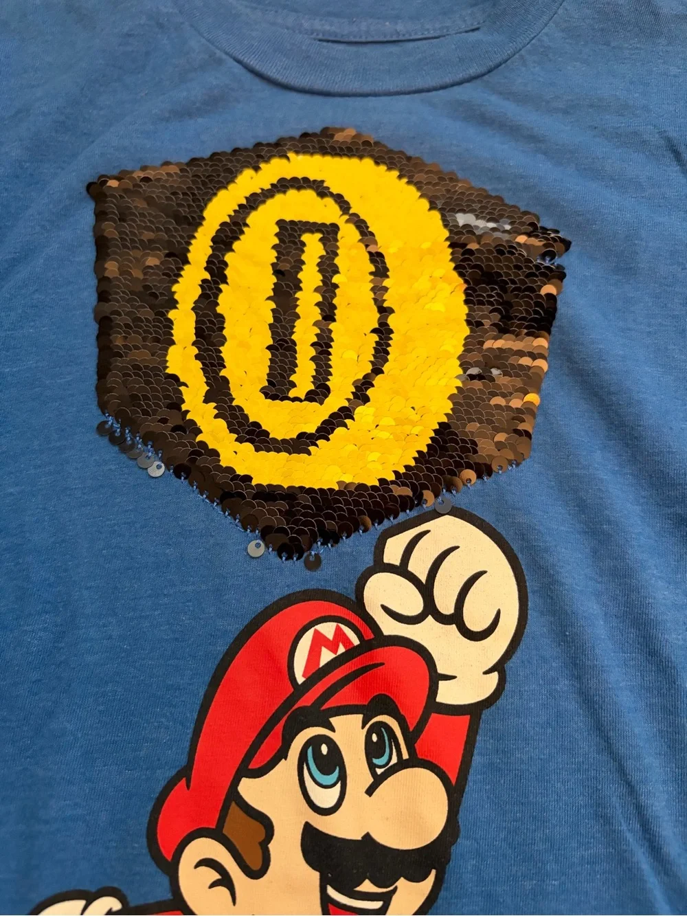 Super Mario & Yoshi Kids Graphic Tee - Green, Blue, Gray